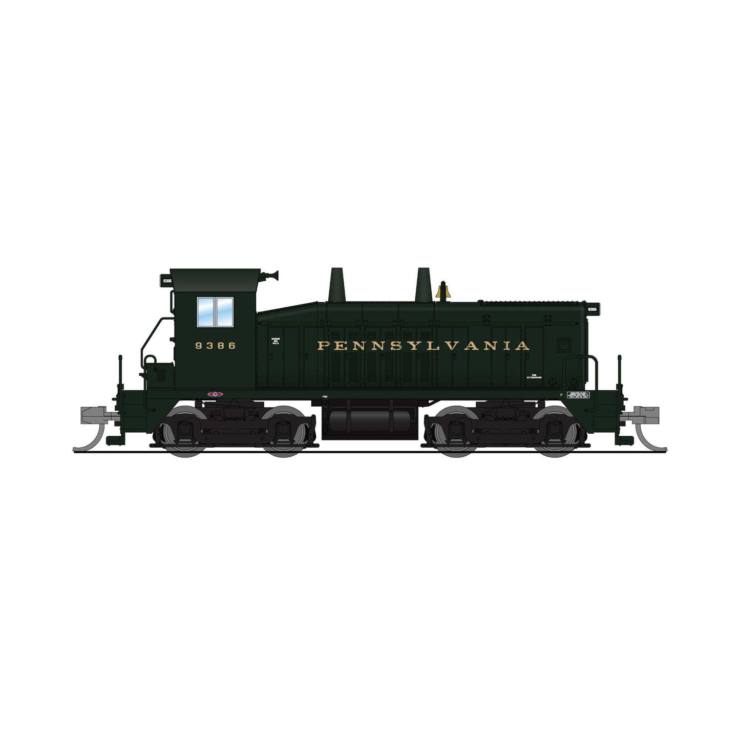 N Scale EMD SW7 Switcher Locomotive PRR 9387 No-Sound DCC-Ready (BLI9387)