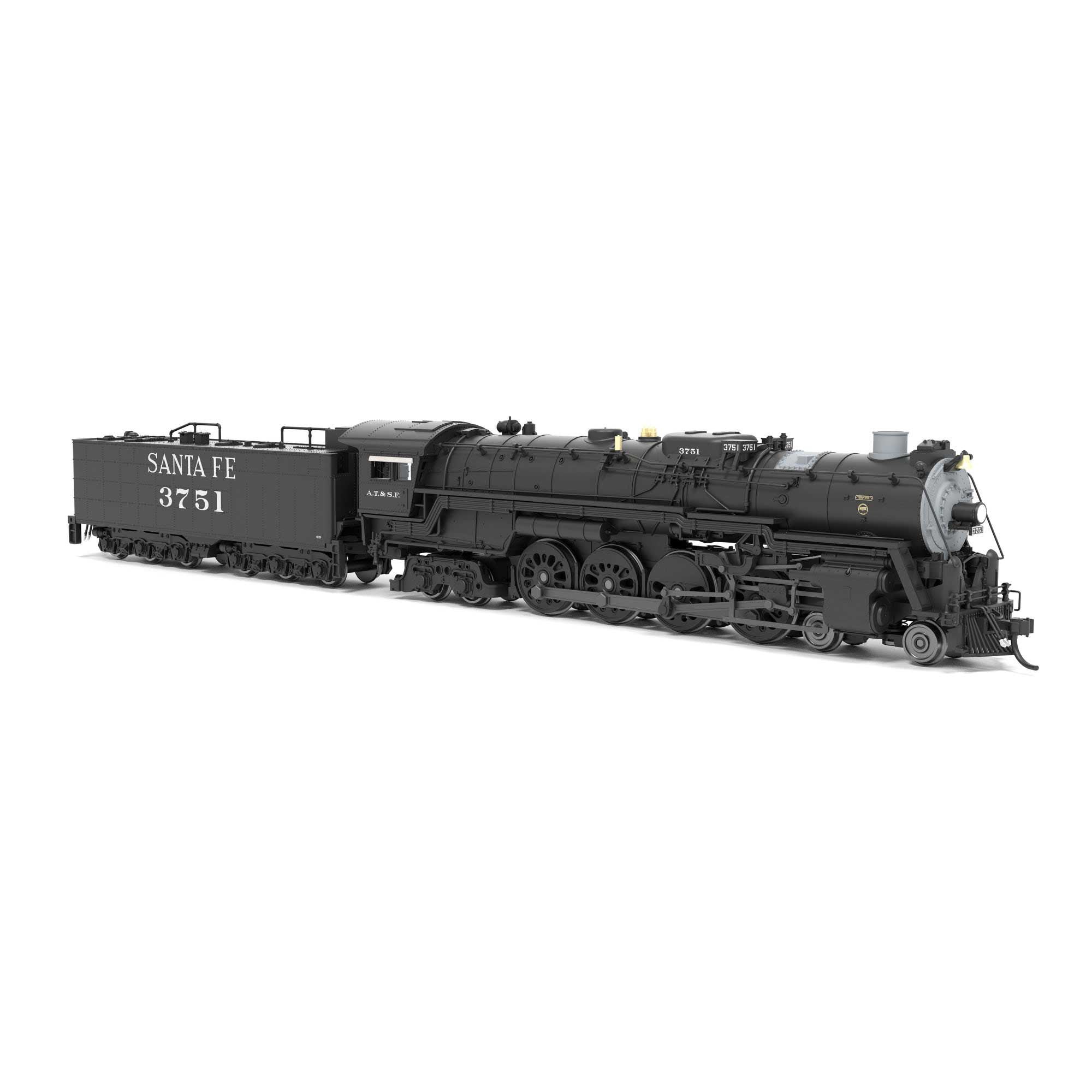 ATSF 4-8-4 #3761 Steam Locomotive Model with Paragon4 Sound (BLI9405 ...