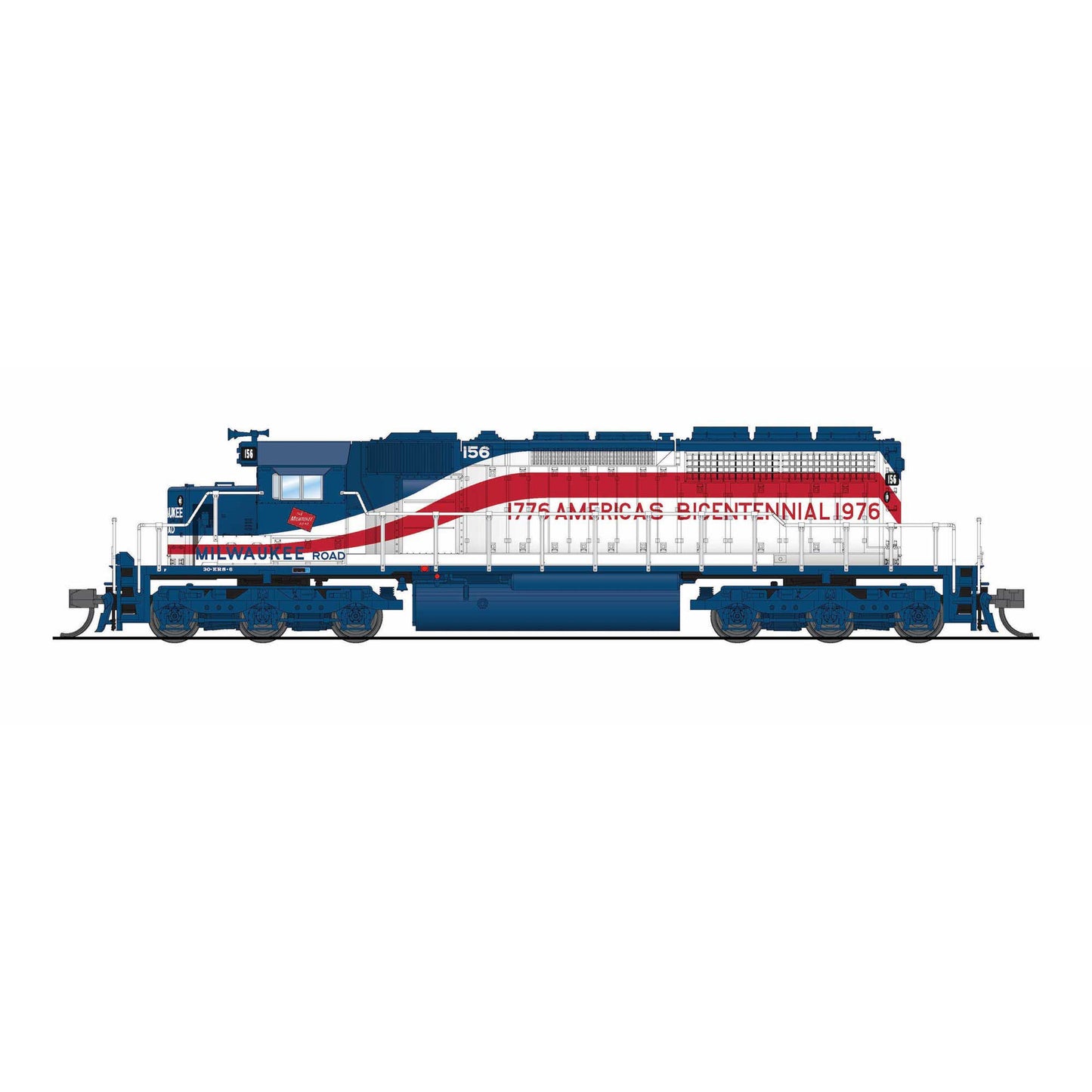 N EMD SD40-2 MILW 156 Bicentennial Model with Paragon4 Sound (BLI9466)