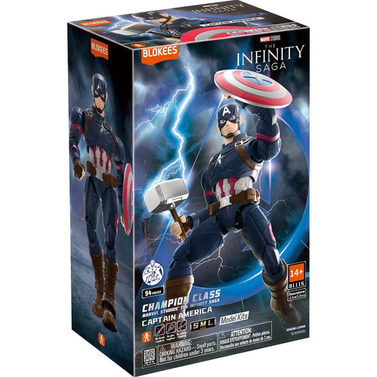 Captain America from the Infinity Saga Champion Class Snap Together Plastic Model Kit (BKE81115)