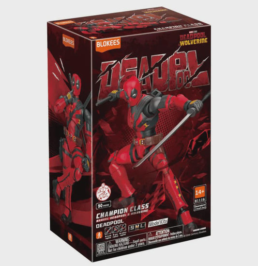 Deadpool from Deadpool and Wolverine Champion Class Snap Together Plastic Model Kit (BKE81116)