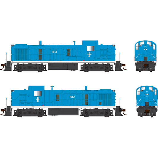 HO ALCo RS-3 B&M Blue #1512 Ready to Run Locomotive (BOW25189)