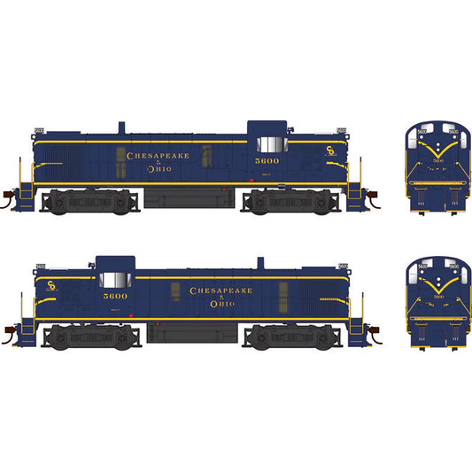 HO ALCo RS-3 C&O As Delivered Locomotive #5600 (BOW25193)