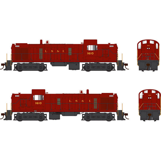 HO ALCo RS-3 DCC with Sound LS&I Maroon #1609 Locomotive (BOW25205)