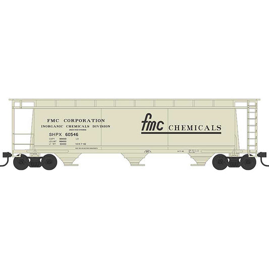 N Scale Cylindrical Hopper FMC Chemicals Model (BOW38141)