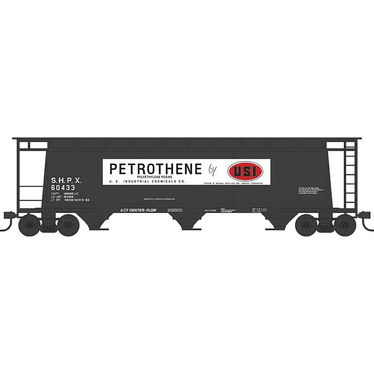 N Scale Cylindrical Hopper USI #60433 Model (BOW38165)