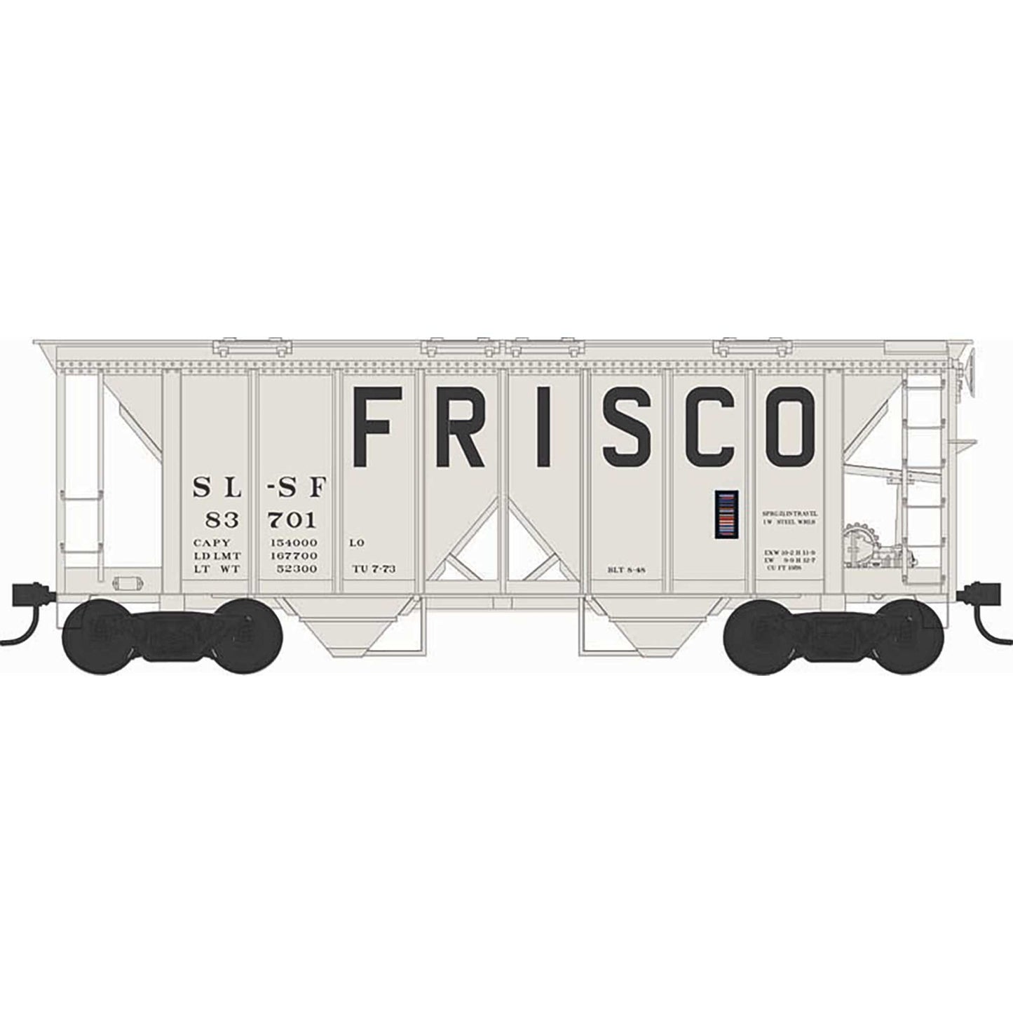 HO H34 Covered Hopper Frisco #83725 (BOW43264)