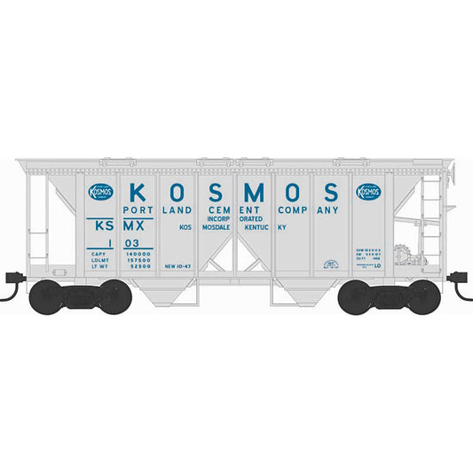 HO H34 Covered Hopper Kosmos Cement #108 (BOW43273)