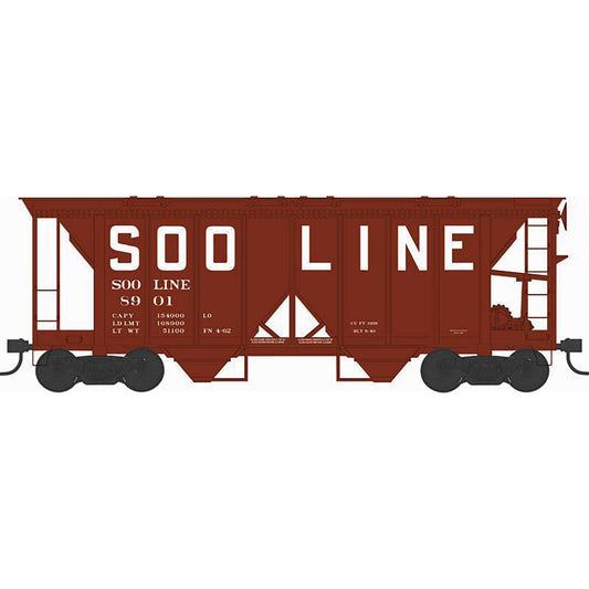 HO H34 Covered Hopper Soo Line #8951 Ready to Run (BOW43285)