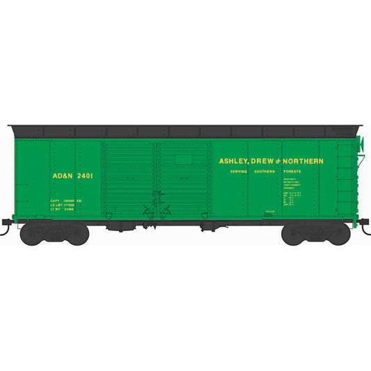 HO X31 4-Door Round Flush Roof Boxcar AD&N #2401 (BOW43304)