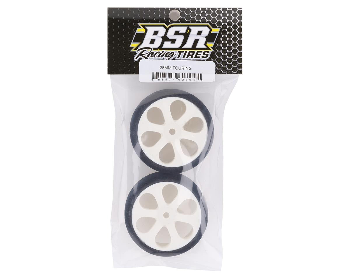 1/10 28mm Touring Tires Double XX Pink/Orange (2) (BXRF2805)