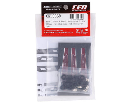 F450 69mm Aluminum Front Upper and Lower Suspension Links (Red) (3) (CEGCKD0369)