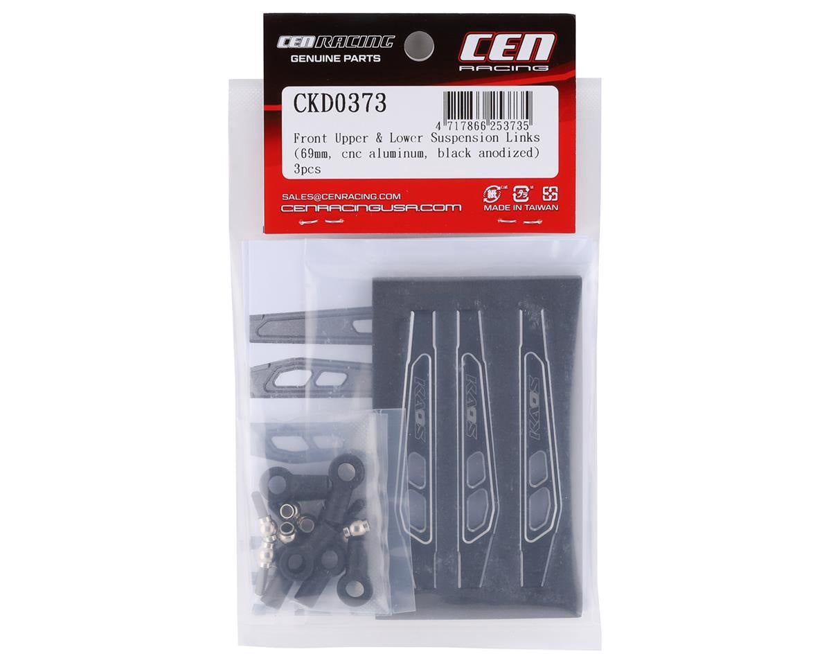 F450 69mm Aluminum Front Upper and Lower Suspension Links (Black) (3) (CEGCKD0373)