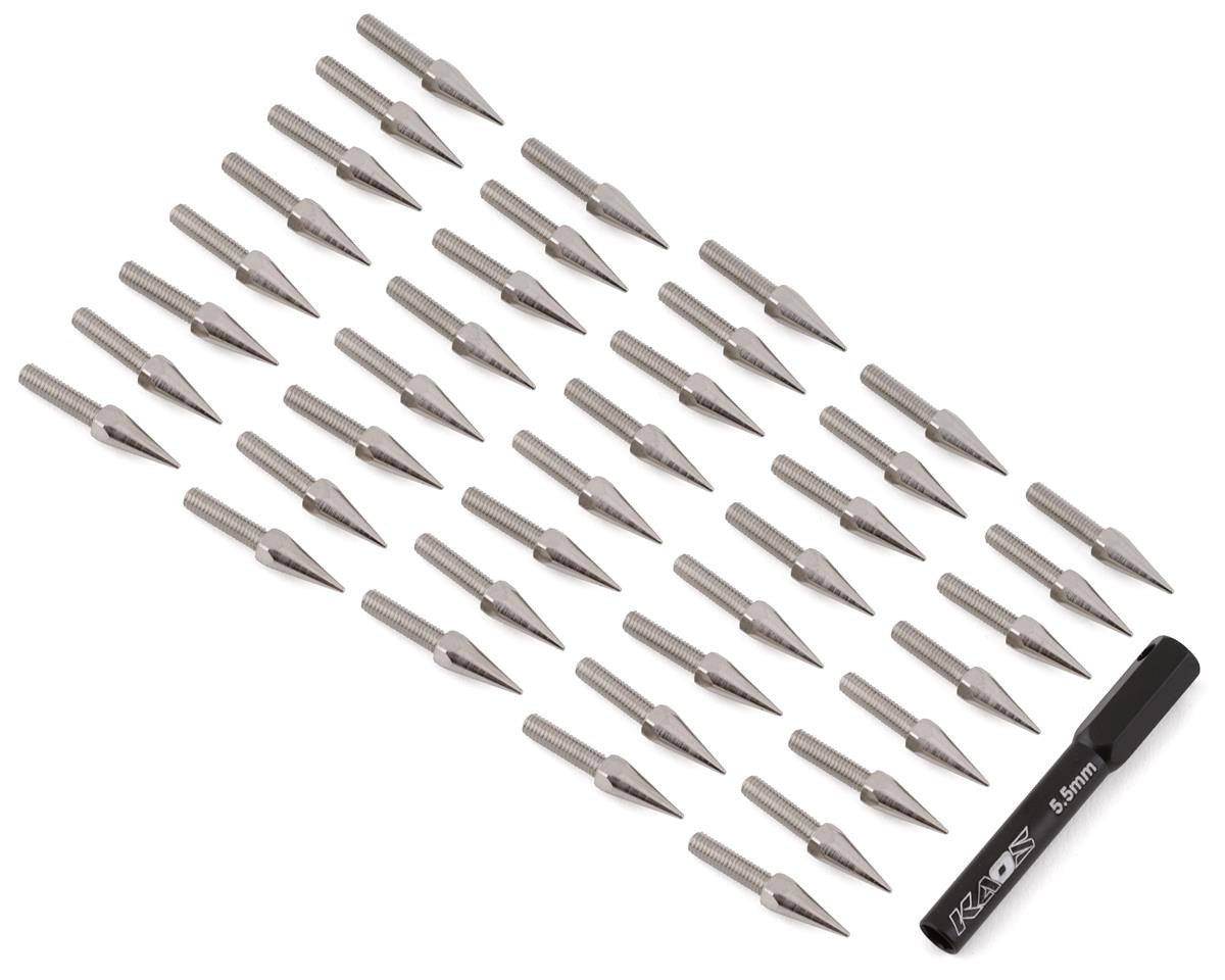 2.5mm Bullet Spiked Wheel Lug Bolts with Tool (Sliver) (40) (CEGCKD0612)