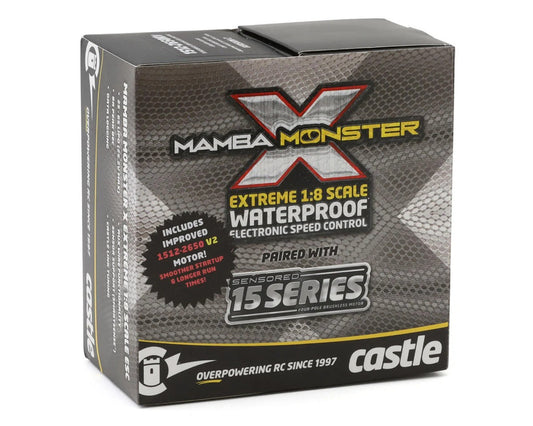 Mamba Monster X Waterproof Electronic Speed Control with 1512-2650KV V2 Motor (CSE010-0145-07)