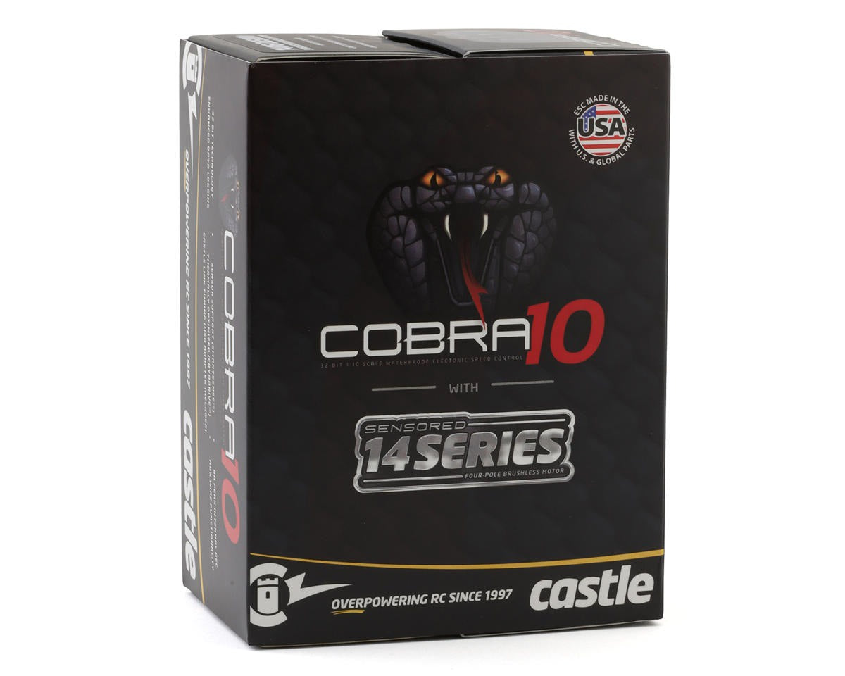Cobra 10 Electronic Speed Control with 1412-3200KV Sensored Motor Combo (CSE010-0174-14)