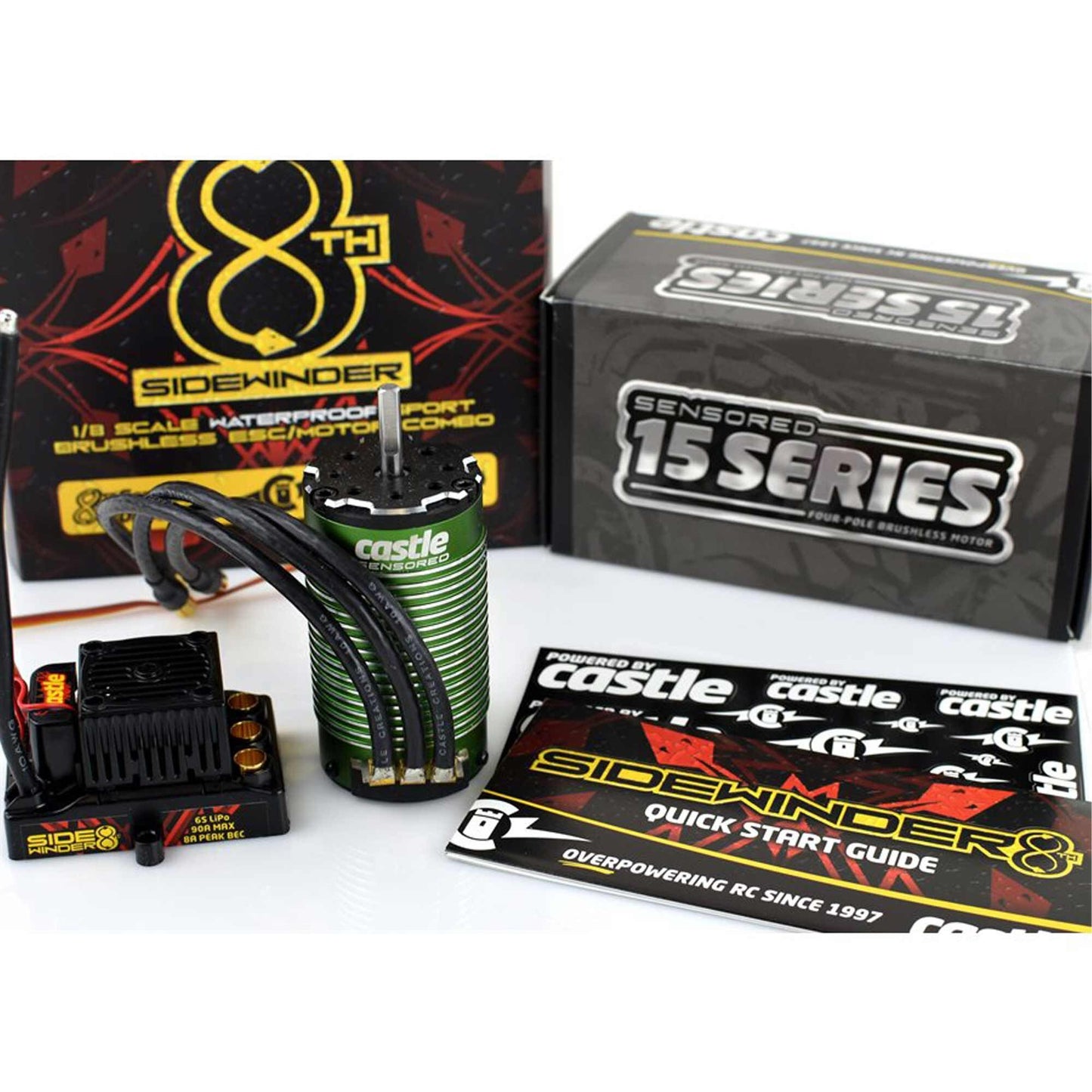 1/8 Sidewinder ESC with 2200Kv V2 Motor Combo (CSE010013902)