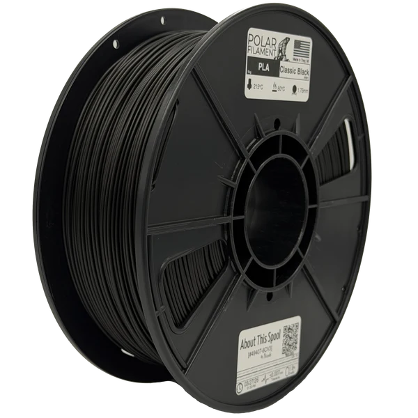 Polar PLA Filament 1kg 1.75mm Classic Black (DGIP001)