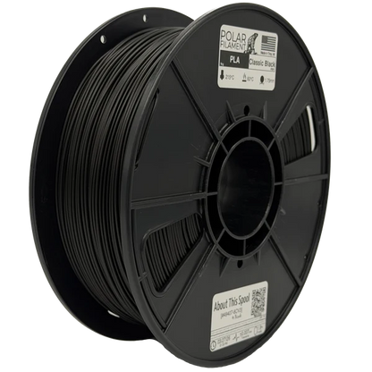 Polar PLA Filament 1kg 1.75mm Classic Black (DGIP001)