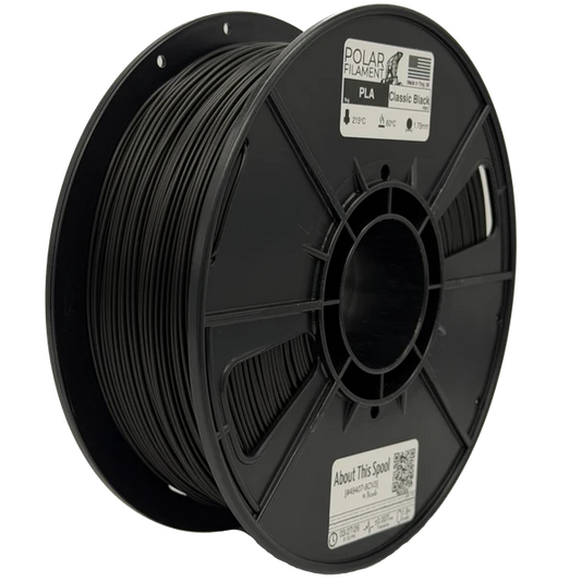 Polar PLA Filament 1kg 1.75mm Classic Black (DGIP001)