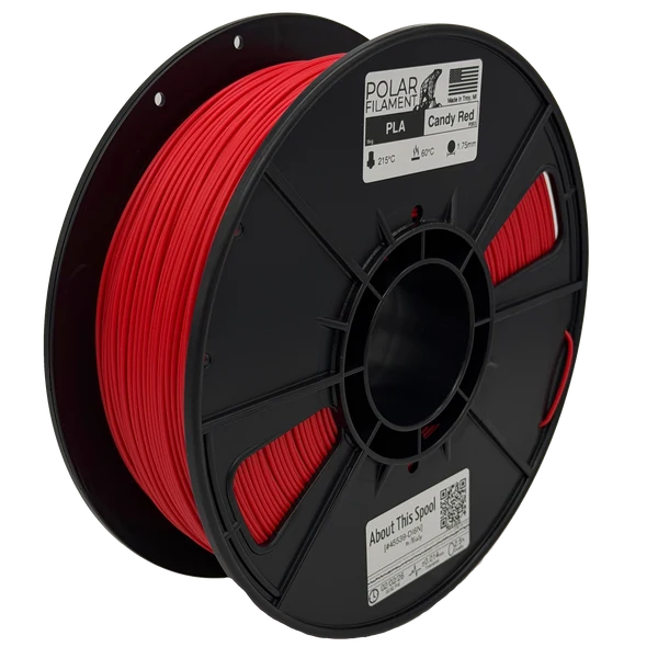 Polar PLA Filament 1kg 1.75mm Candy Red (DGIP003)