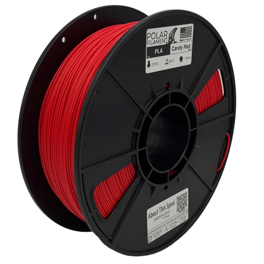 Polar PLA Filament 1kg 1.75mm Candy Red (DGIP003)