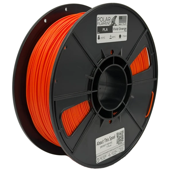 Polar PLA Filament 1kg 1.75mm Vivid Orange (DGIP004)