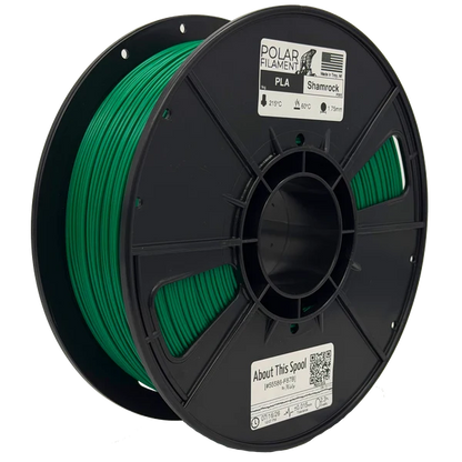 Polar PLA Filament 1kg 1.75mm Shamrock Green (DGIP005)