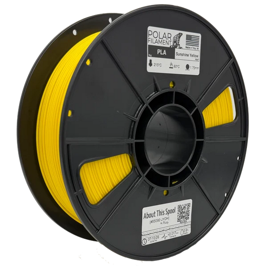 Polar PLA Filament 1kg 1.75mm Sunshine Yellow (DGIP007)