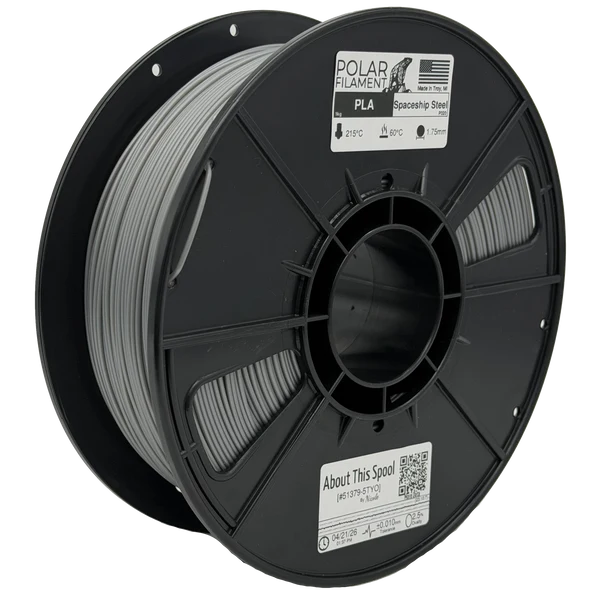 Polar PLA Filament 1kg 1.75mm Spaceship Steel (DGIP020)