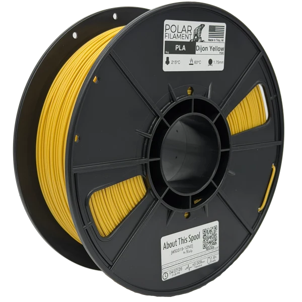 Polar PLA Filament 1kg 1.75mm Dijon Yellow (DGIP028)