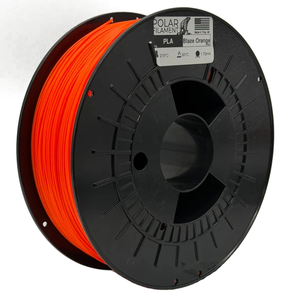 Polar PLA Filament 1kg 1.75mm Blaze Orange (DGIP032)
