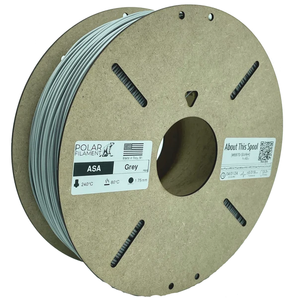Polar ASA Filament 1kg 1.75mm Gray (DGIP069)