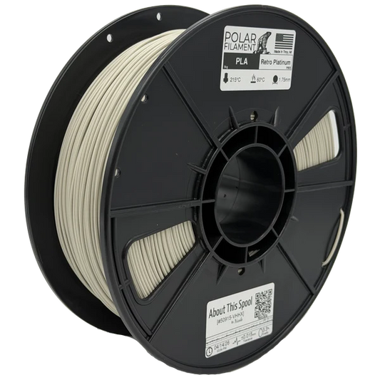 Polar PLA Filament 1kg 1.75mm Retro Platinum (DGIP605)