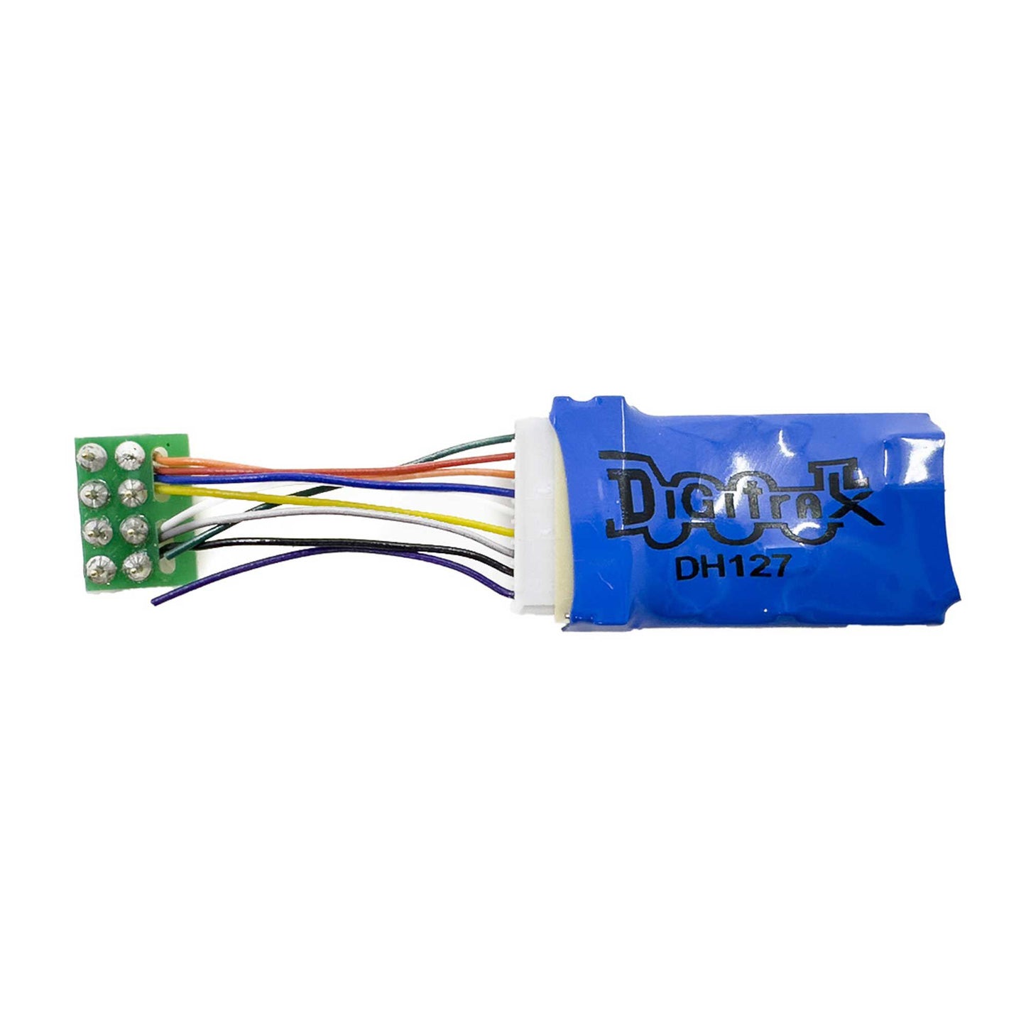 DH127PS Series 7 Mobile DCC Control Decoder -- 8-Pin Medium Plug 1A/2A Peak, 2 FX7 Functions, 3.2" Wires (DGTDH127PS)