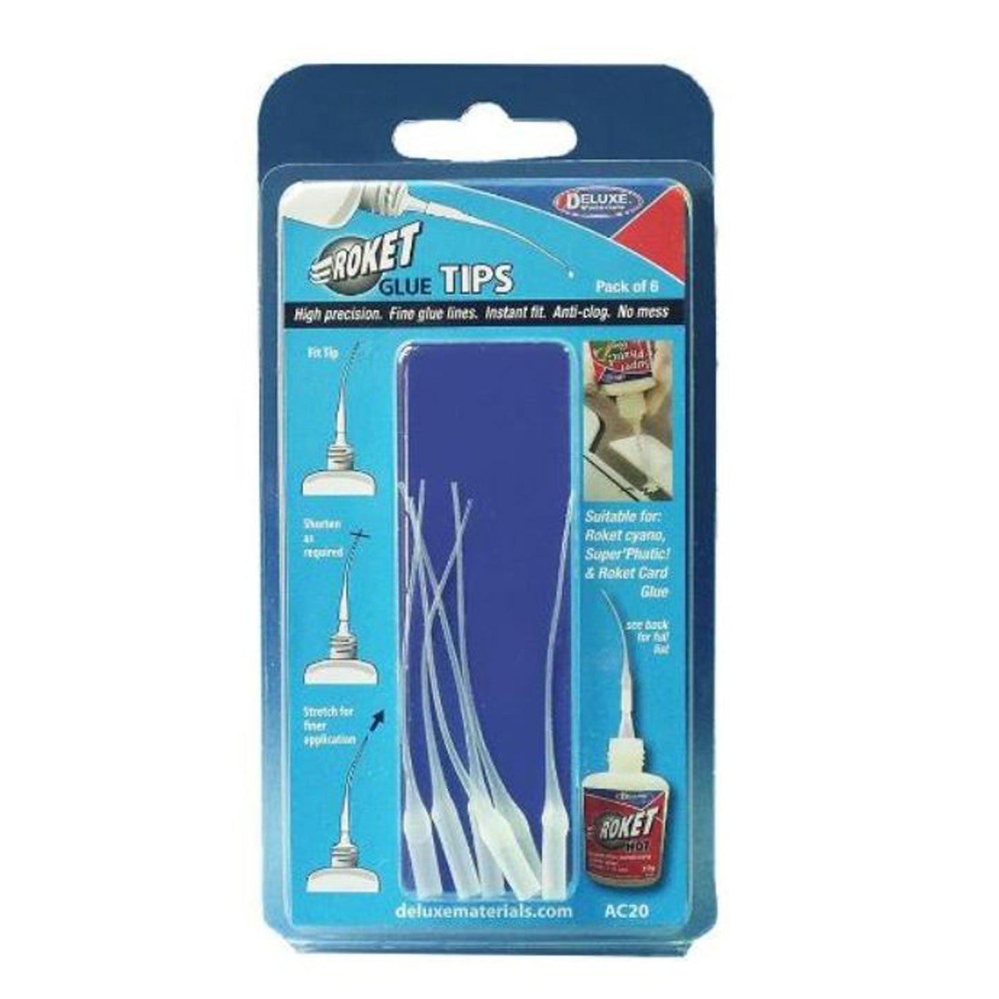 Roket Glue Tip Set (6 pc) (DLMAC20)