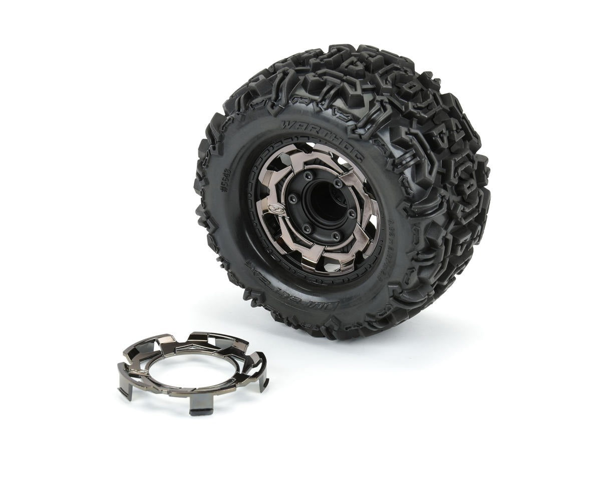 Clip-Lock Wheel Face Black Chrome for Ripper 2.8" Wheel (2) (DTX2821)