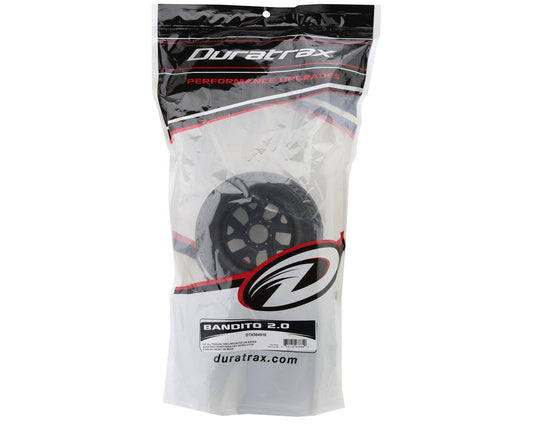 1/8 Bandito 2.0 F/R 3.8" MT Tires Mounted on Black Ripper Wheels (DTX564910)