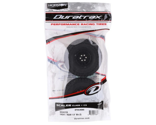 Class 1 Scaler CR C3 Mounted 1.9" Black Tires (2) (DTXC4065)