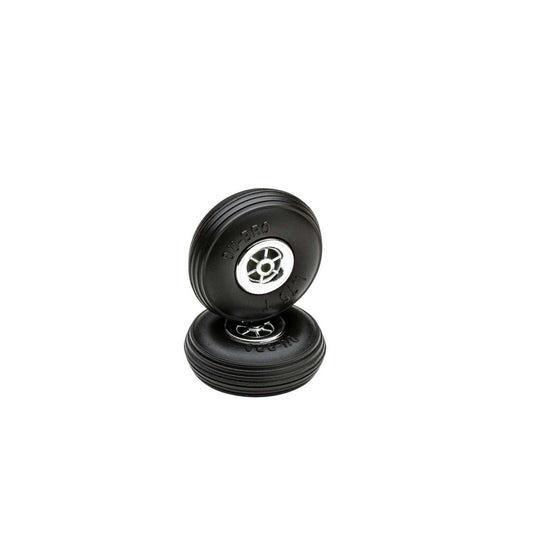 Treaded Chrome Wheels 1-3/4 inches (2 Pack) (DUB175TC)