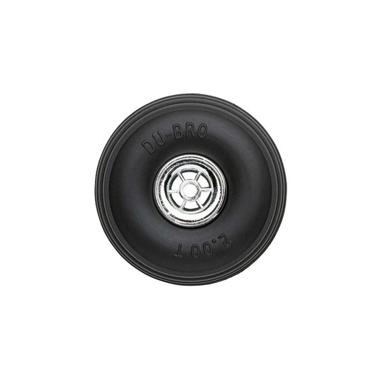 Treaded Chrome Wheels 2 Inch Diameter (Set of 2) (DUB200TC)