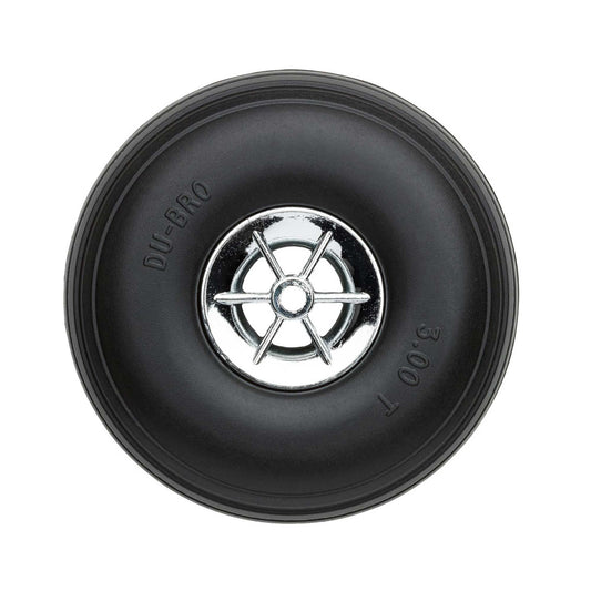 3 Inch Treaded Chrome Wheels (2) (DUB300TC)
