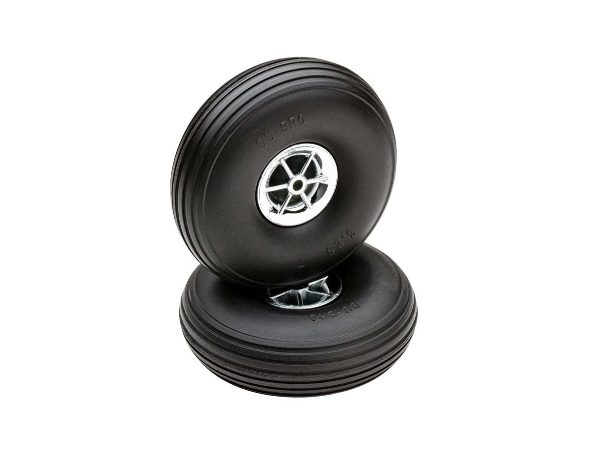 Treaded Chrome Wheels 3-1/4 inches (2) (DUB325TC)