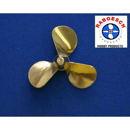 Brass 3-Blade Propeller 1.5 Diameter 2.0 Pitch Right Hand (DUM3116)