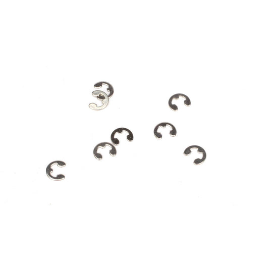 3mm E-Clip Set of 8 (ECX1057)