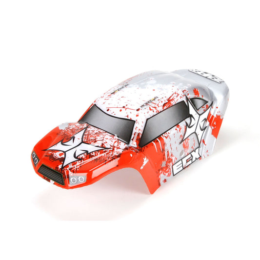 1/24 Temper Decorated Body Set - Red/White (ECX200008)