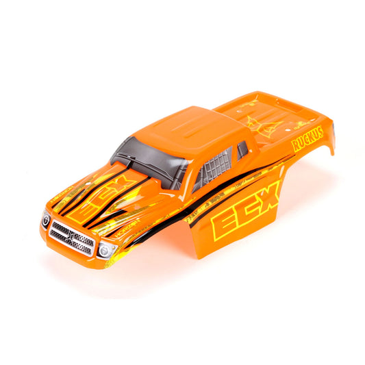 1/18 Painted Body Set Orange and Yellow for 4WD Ruckus (ECX210004)