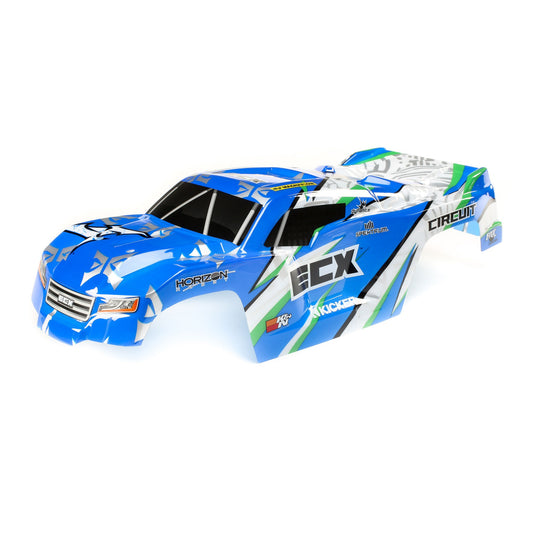 1/10 Blue and White Painted Body for 2WD Circuit (ECX230036)