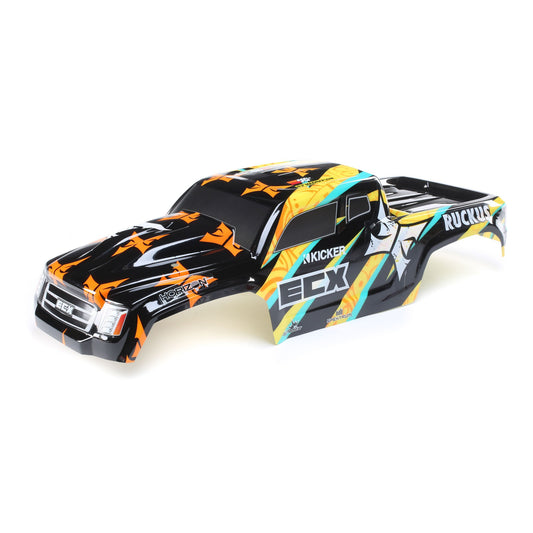 1/10 Black and Yellow Painted Body for 2WD Ruckus (ECX230038)