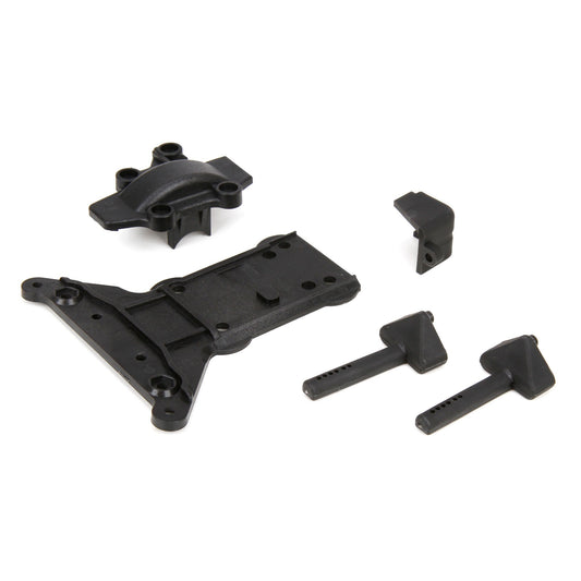 Gear Cover Kick Plate Battery Mounts for 1/10 4WD Vehicles (ECX231010)